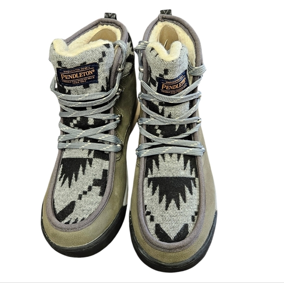 Pendleton Torngat Trail Leather Insulated Hiking Boots Spider Rock Womens NEW - Picture 3 of 8